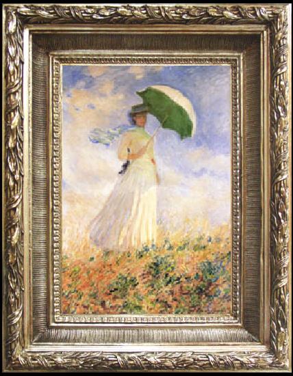 framed  Claude Monet Study of Figure Outdoors, Ta021s